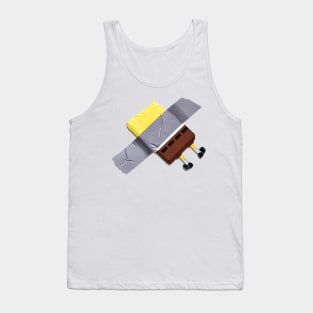 Duct tape Sponge Art Tank Top